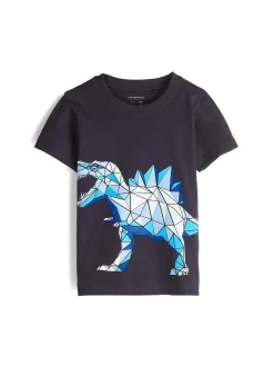 GATE Bawełniana koszulka z nadrukiem|Dzieci Chłopcy·Koszulki