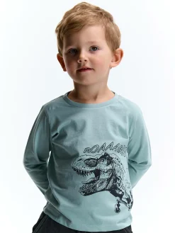 GATE Bawełniana koszulka z nadrukiem|Dzieci Chłopcy·Koszulki