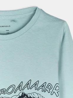 GATE Bawełniana koszulka z nadrukiem|Dzieci Chłopcy·Koszulki