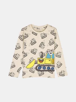 GATE Bawełniana koszulka z nadrukiem|Dzieci Chłopcy·Koszulki