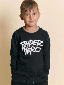 GATE Bawełniana koszulka z nadrukiem|Dzieci Chłopcy·Koszulki