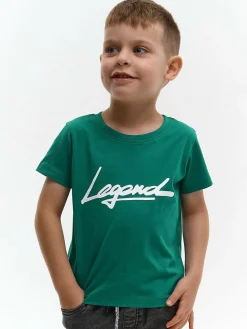 GATE Bawełniana koszulka z nadrukiem|Dzieci Chłopcy·Koszulki