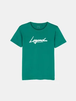 GATE Bawełniana koszulka z nadrukiem|Dzieci Chłopcy·Koszulki