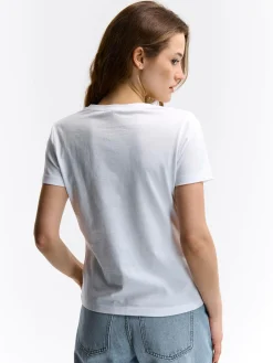 GATE Bawełniana koszulka z nadrukiem| Koszulki I Topy·Koszulki|Koszulki I Topy·Koszulki Z Nadrukiem