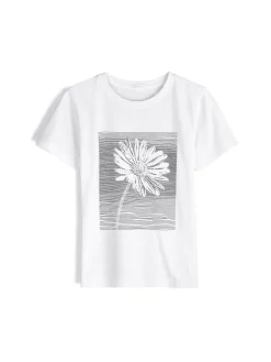 GATE Bawełniana koszulka z nadrukiem| Koszulki I Topy·Koszulki|Koszulki I Topy·Koszulki Z Nadrukiem