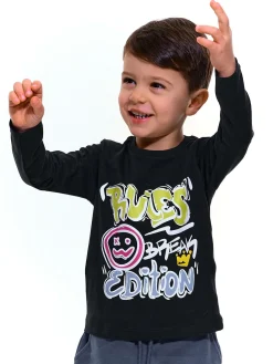 GATE Bawełniana koszulka z nadrukiem|Dzieci Chłopcy·Koszulki