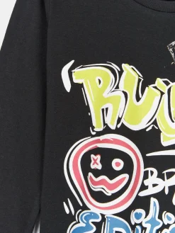 GATE Bawełniana koszulka z nadrukiem|Dzieci Chłopcy·Koszulki