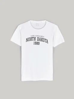 GATE Bawełniana koszulka z nadrukiem|Dzieci Chłopcy·Koszulki