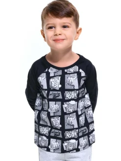 GATE Bawełniana koszulka z nadrukiem|Dzieci Chłopcy·Koszulki