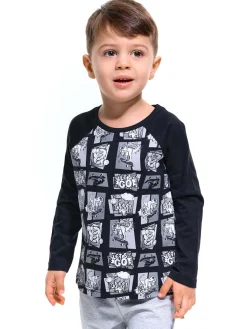 GATE Bawełniana koszulka z nadrukiem|Dzieci Chłopcy·Koszulki