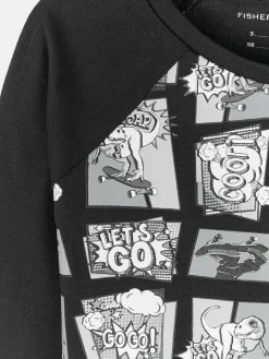 GATE Bawełniana koszulka z nadrukiem|Dzieci Chłopcy·Koszulki