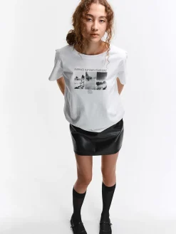 GATE Bawełniana koszulka z nadrukiem| Koszulki I Topy·Koszulki|Koszulki I Topy·Koszulki Z Nadrukiem