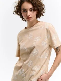 GATE Bawełniana koszulka z nadrukiem| Koszulki I Topy·Koszulki|Koszulki I Topy·Koszulki Z Nadrukiem