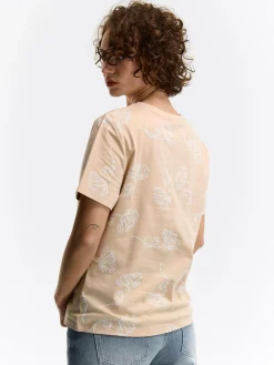 GATE Bawełniana koszulka z nadrukiem| Koszulki I Topy·Koszulki|Koszulki I Topy·Koszulki Z Nadrukiem