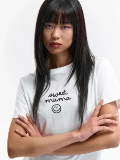 GATE Bawełniana koszulka z nadrukiem| Koszulki I Topy·Koszulki|Koszulki I Topy·Koszulki Z Nadrukiem