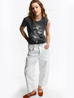 GATE Bawełniana koszulka z nadrukiem| Koszulki I Topy·Koszulki|Koszulki I Topy·Koszulki Z Nadrukiem