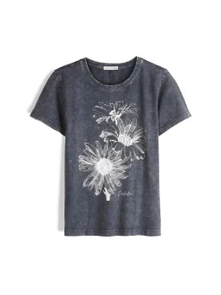 GATE Bawełniana koszulka z nadrukiem| Koszulki I Topy·Koszulki|Koszulki I Topy·Koszulki Z Nadrukiem