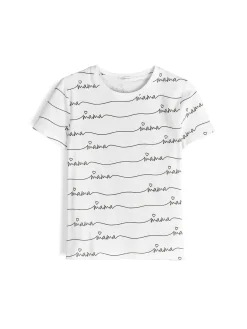 GATE Bawełniana koszulka z nadrukiem| Koszulki I Topy·Koszulki|Koszulki I Topy·Koszulki Z Nadrukiem