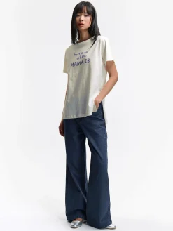 GATE Bawełniana koszulka z nadrukiem| Koszulki I Topy·Koszulki|Koszulki I Topy·Koszulki Z Nadrukiem