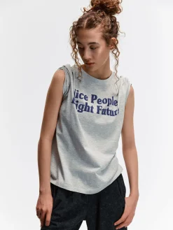 GATE Bawełniana koszulka z nadrukiem| Koszulki I Topy·Koszulki|Koszulki I Topy·Koszulki Z Nadrukiem