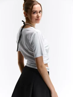 GATE Bawełniana koszulka z nadrukiem| Koszulki I Topy·Koszulki|Koszulki I Topy·Koszulki Z Nadrukiem