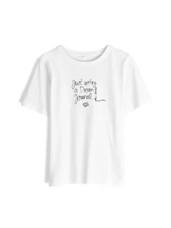 GATE Bawełniana koszulka z nadrukiem| Koszulki I Topy·Koszulki|Koszulki I Topy·Koszulki Z Nadrukiem