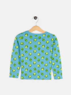 GATE Bawełniana koszulka z nadrukiem kosmitów|Dzieci Chłopcy·Ostatnie Sztuki - Chłopcy|Chłopcy·Koszulki