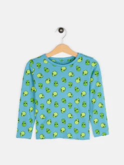 GATE Bawełniana koszulka z nadrukiem kosmitów|Dzieci Chłopcy·Ostatnie Sztuki - Chłopcy|Chłopcy·Koszulki