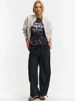 GATE Bawełniana koszulka z nadrukiem| Koszulki I Topy·Koszulki|Koszulki I Topy·Koszulki Z Nadrukiem