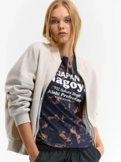 GATE Bawełniana koszulka z nadrukiem| Koszulki I Topy·Koszulki|Koszulki I Topy·Koszulki Z Nadrukiem