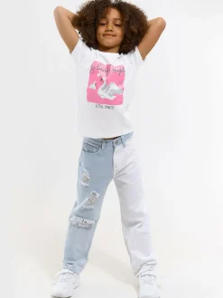 GATE Bawełniana koszulka z nadrukiem|Dzieci Baby|Dziewczynki·Koszulki I Topy