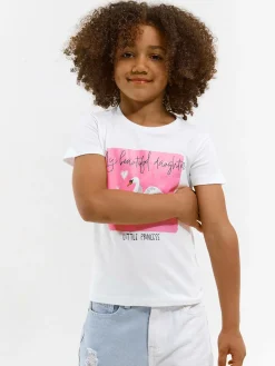 GATE Bawełniana koszulka z nadrukiem|Dzieci Baby|Dziewczynki·Koszulki I Topy