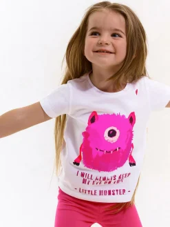 GATE Bawełniana koszulka z nadrukiem|Dzieci Baby|Dziewczynki·Koszulki I Topy