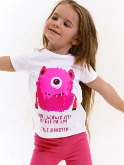 GATE Bawełniana koszulka z nadrukiem|Dzieci Baby|Dziewczynki·Koszulki I Topy