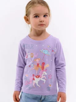 GATE Bawełniana koszulka z nadrukiem|Dzieci Baby|Dziewczynki·Koszulki I Topy