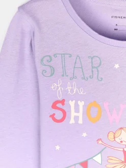 GATE Bawełniana koszulka z nadrukiem|Dzieci Baby|Dziewczynki·Koszulki I Topy