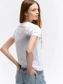 GATE Bawełniana koszulka z nadrukiem| Koszulki I Topy·Koszulki|Koszulki I Topy·Koszulki Z Nadrukiem