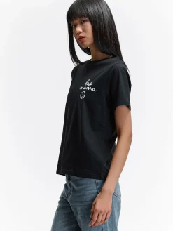 GATE Bawełniana koszulka z nadrukiem| Koszulki I Topy·Koszulki|Koszulki I Topy·Koszulki Z Nadrukiem