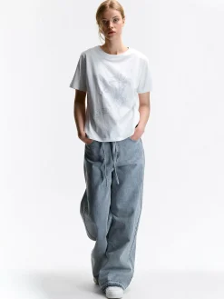 GATE Bawełniana koszulka z nadrukiem| Koszulki I Topy·Koszulki|Koszulki I Topy·Koszulki Z Nadrukiem