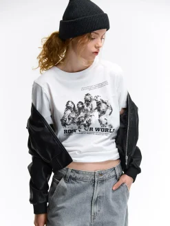 GATE Bawełniana koszulka z nadrukiem| Koszulki I Topy·Koszulki|Koszulki I Topy·Koszulki Z Nadrukiem