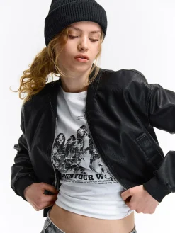 GATE Bawełniana koszulka z nadrukiem| Koszulki I Topy·Koszulki|Koszulki I Topy·Koszulki Z Nadrukiem