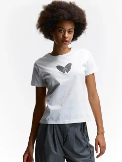 GATE Bawełniana koszulka z nadrukiem| Koszulki I Topy·Koszulki|Koszulki I Topy·Koszulki Z Nadrukiem