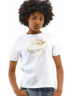 GATE Bawełniana koszulka z nadrukiem| Koszulki I Topy·Koszulki|Koszulki I Topy·Koszulki Z Nadrukiem