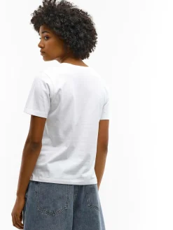 GATE Bawełniana koszulka z nadrukiem| Koszulki I Topy·Koszulki|Koszulki I Topy·Koszulki Z Nadrukiem