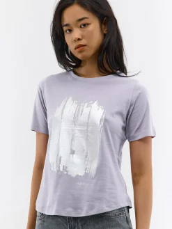 GATE Bawełniana koszulka z nadrukiem| Koszulki I Topy·Koszulki|Koszulki I Topy·Koszulki Z Nadrukiem