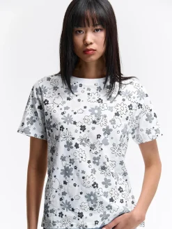 GATE Bawełniana koszulka z nadrukiem| Koszulki I Topy·Koszulki|Koszulki I Topy·Koszulki Z Nadrukiem