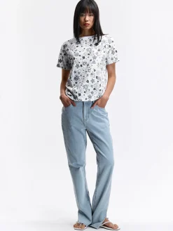 GATE Bawełniana koszulka z nadrukiem| Koszulki I Topy·Koszulki|Koszulki I Topy·Koszulki Z Nadrukiem