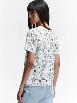 GATE Bawełniana koszulka z nadrukiem| Koszulki I Topy·Koszulki|Koszulki I Topy·Koszulki Z Nadrukiem