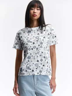 GATE Bawełniana koszulka z nadrukiem| Koszulki I Topy·Koszulki|Koszulki I Topy·Koszulki Z Nadrukiem