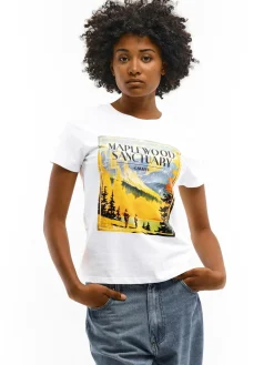 GATE Bawełniana koszulka z nadrukiem| Koszulki I Topy·Koszulki|Koszulki I Topy·Koszulki Z Nadrukiem